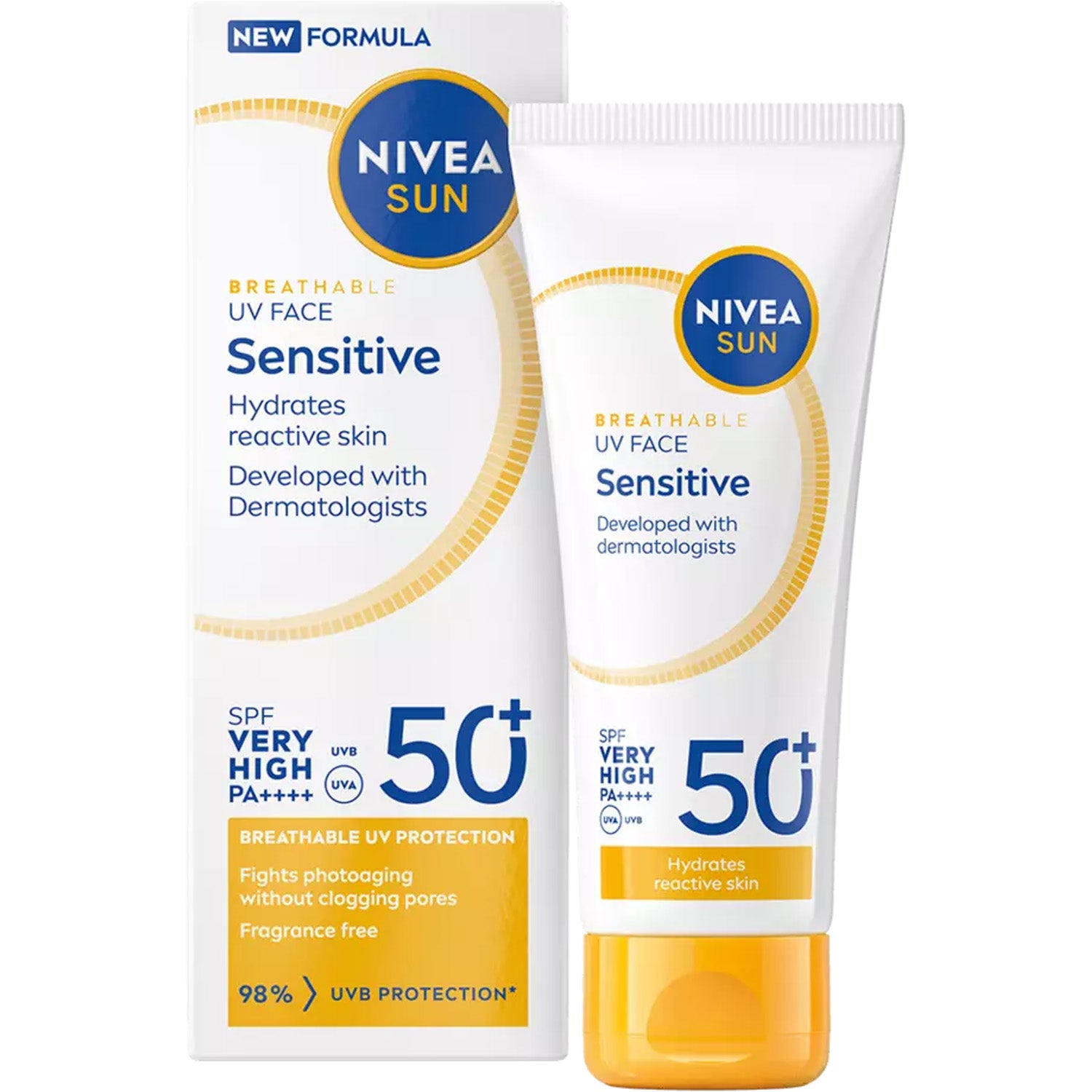 Nivea Sun UV Face Sensitive Cream SPF 50+ - 40 ml
