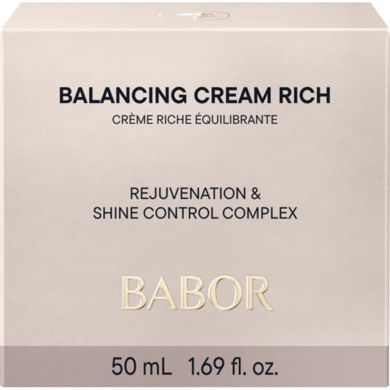 Babor Balancing Cream rich 50 ml mattende ansiktskrem i hvit eske som gir en balansert og forfinet hud
