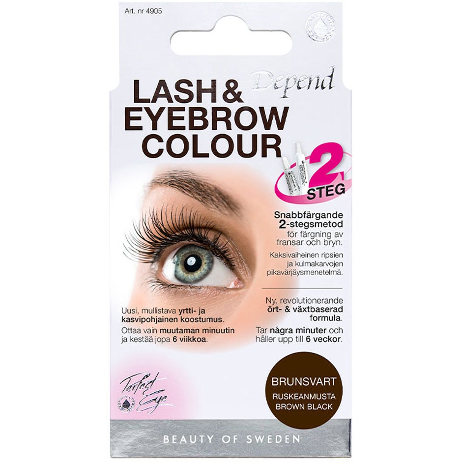 Depend Lash & Eyebrow Colour Brown Black - 9 ml