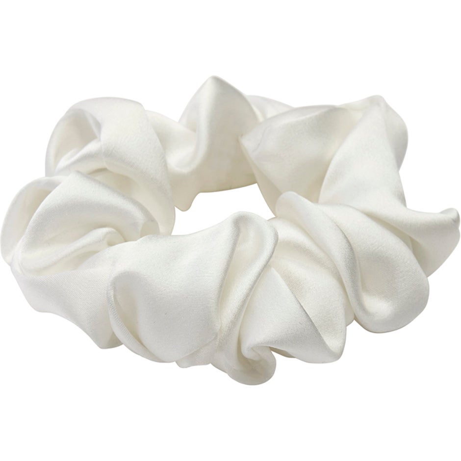 Lenoites Mulberry Silk Scrunchie White - 1 pcs