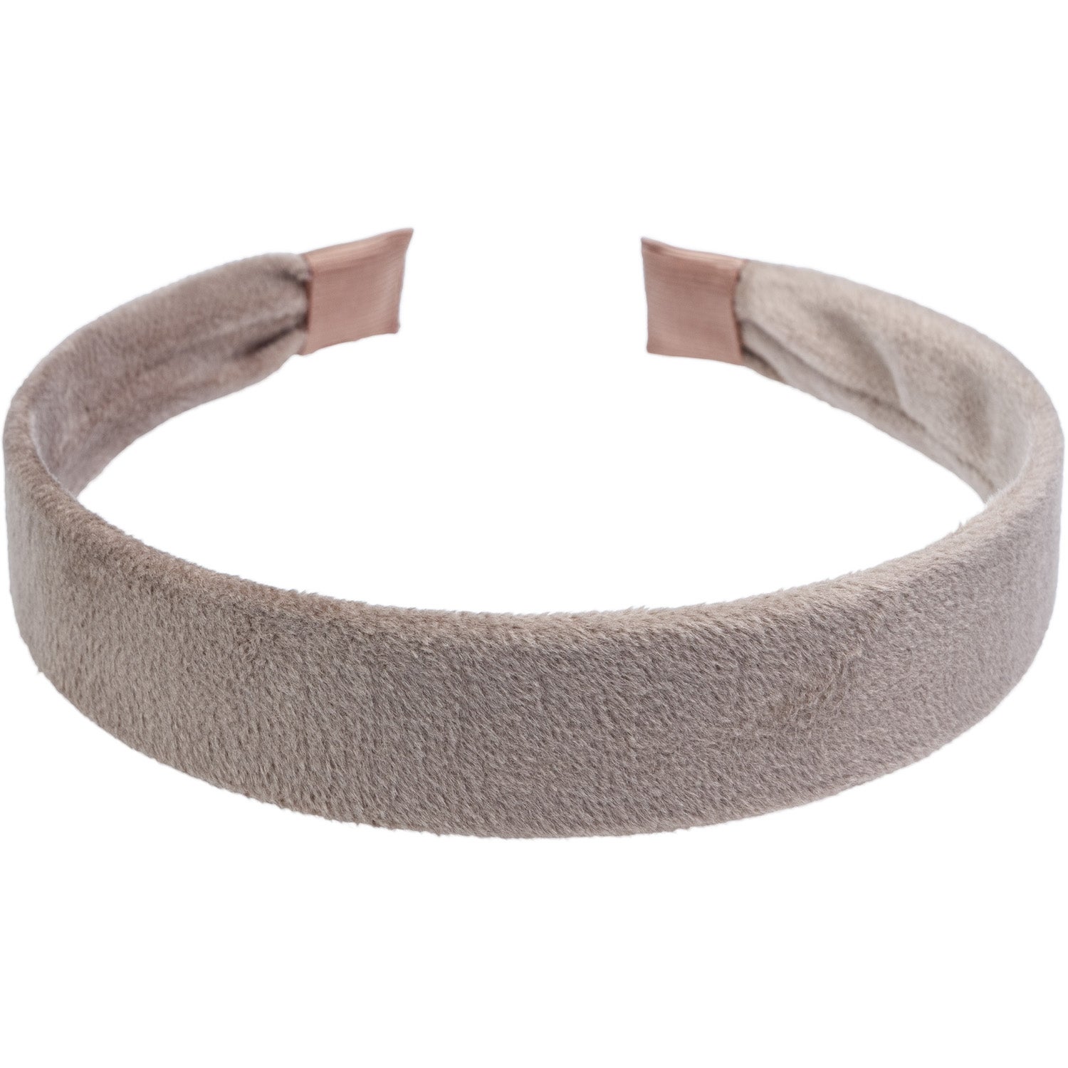 Dark Velvet Hair Band Warm Taupe - 1 pcs