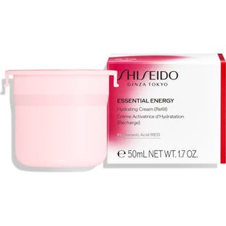 Shiseido Essential Energy Hydrating Cream 50 ml energigivande återfuktande refillkräm i ljusrosa behållare