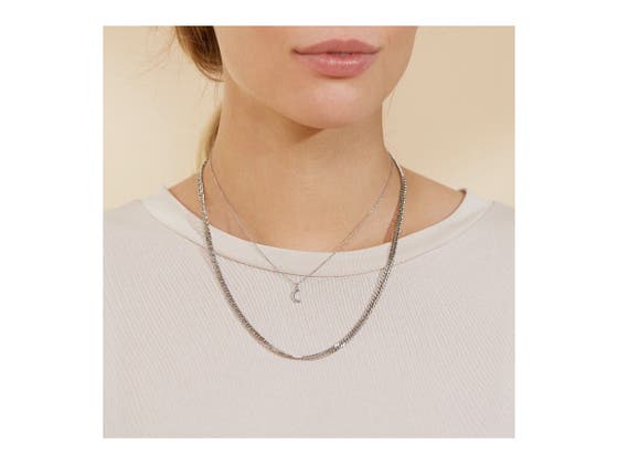 Bright Night Short Steel Necklace