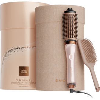 Duet Blowdry 2-in-1 Hair Dryer Brush - Festive Gift Set In Cashmere Beige