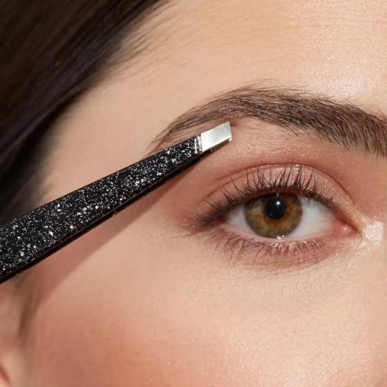 Slant Tweezer Sparkling Black Anniversary