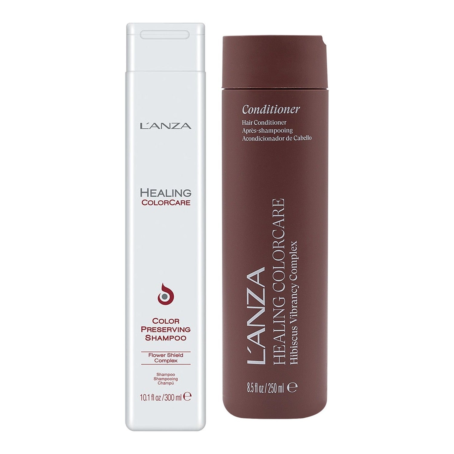 L'ANZA Healing Colorcare Duo Shampoo 300ml, Conditioner 250ml - 550 ml billede