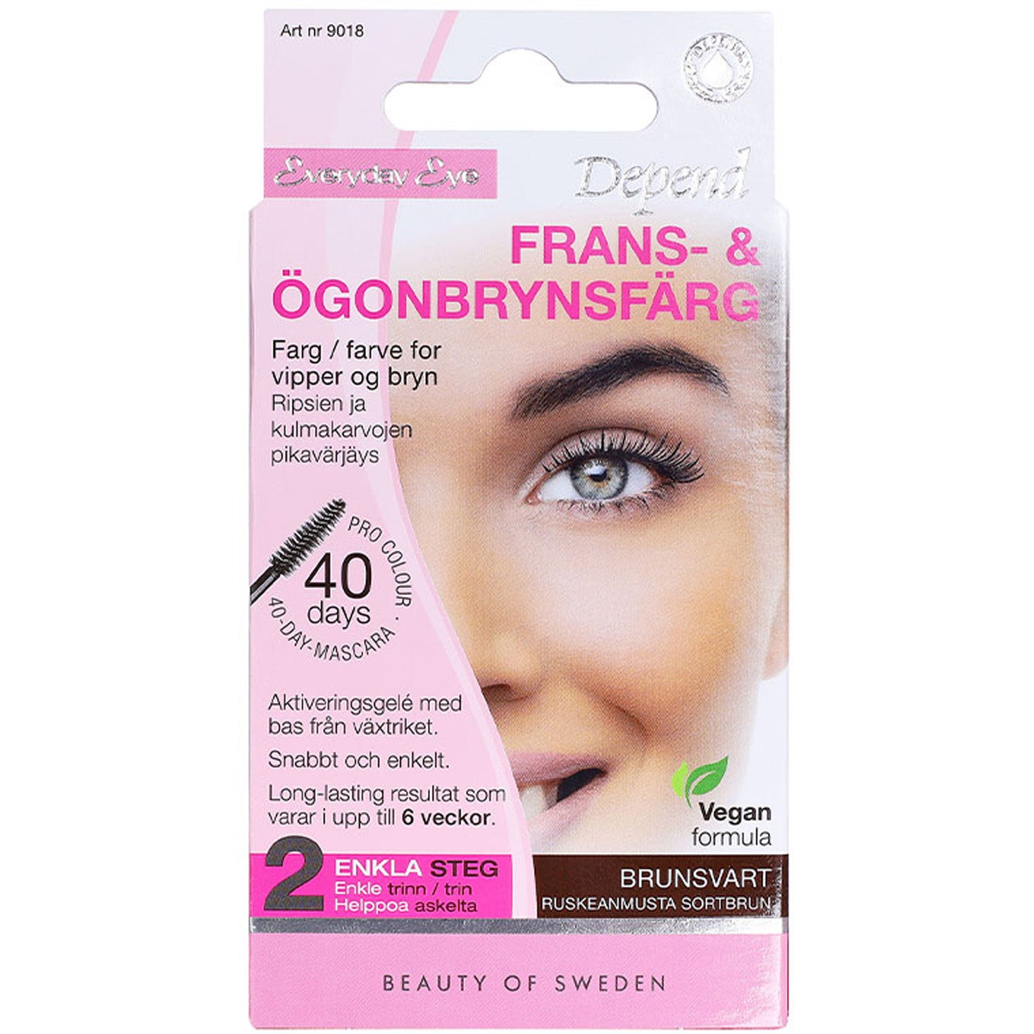 Depend Everyday Eye Lash and Eyebrow Colour Brownblack