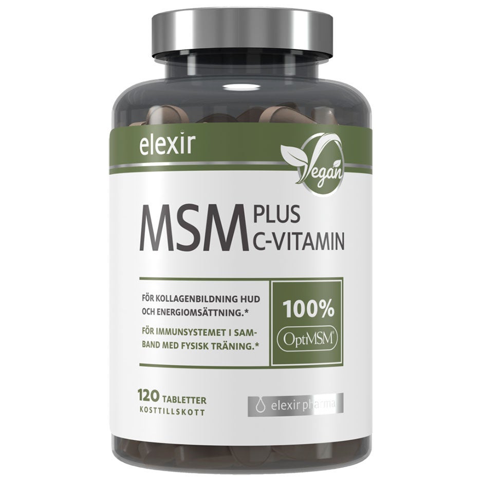 Elexir Pharma MSM plus C-Vitamin 120 tabletter