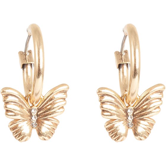 Country Life Butterfly Earring Gold