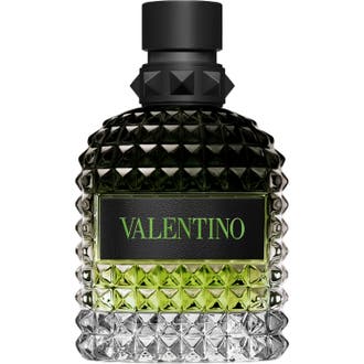 Valentino Born In Roma Uomo Green Stravaganza 100 ml valentino parfym män i glasflaska med nitar och grön vätska