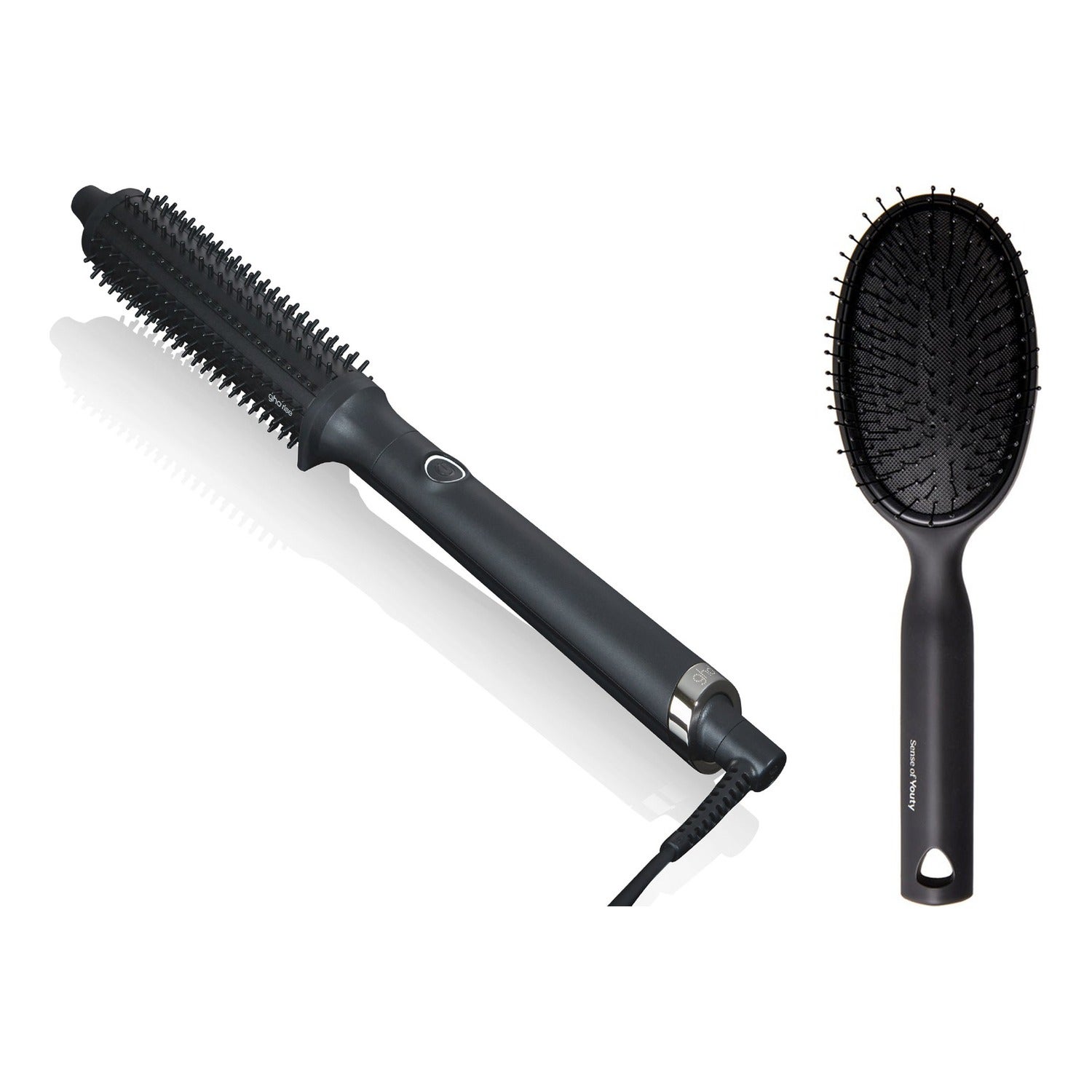ghd Smooth & Shine Hair Styling Set Hot Brush & Detangling Brush