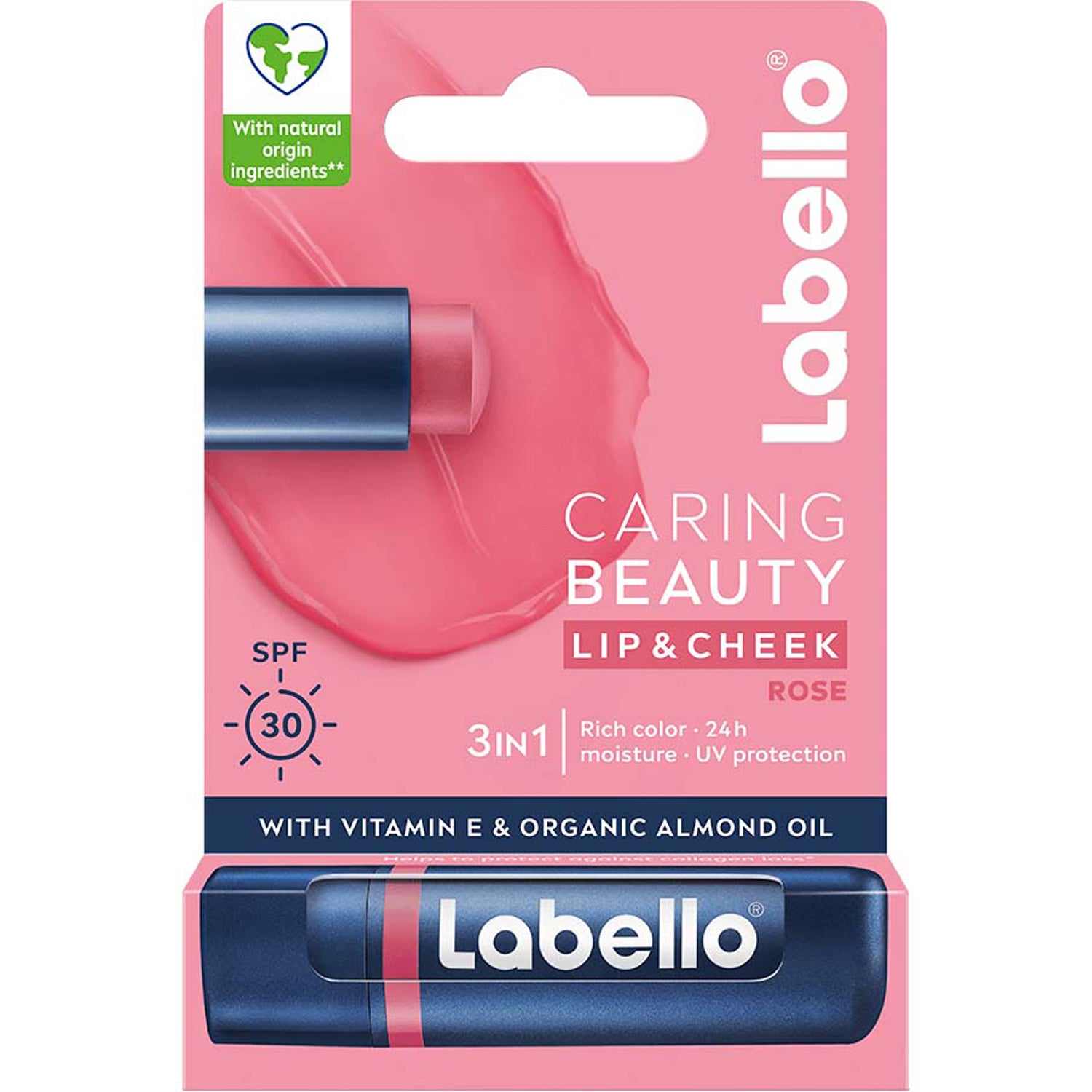 Labello Caring Beauty Rose-Nude 5 g dam