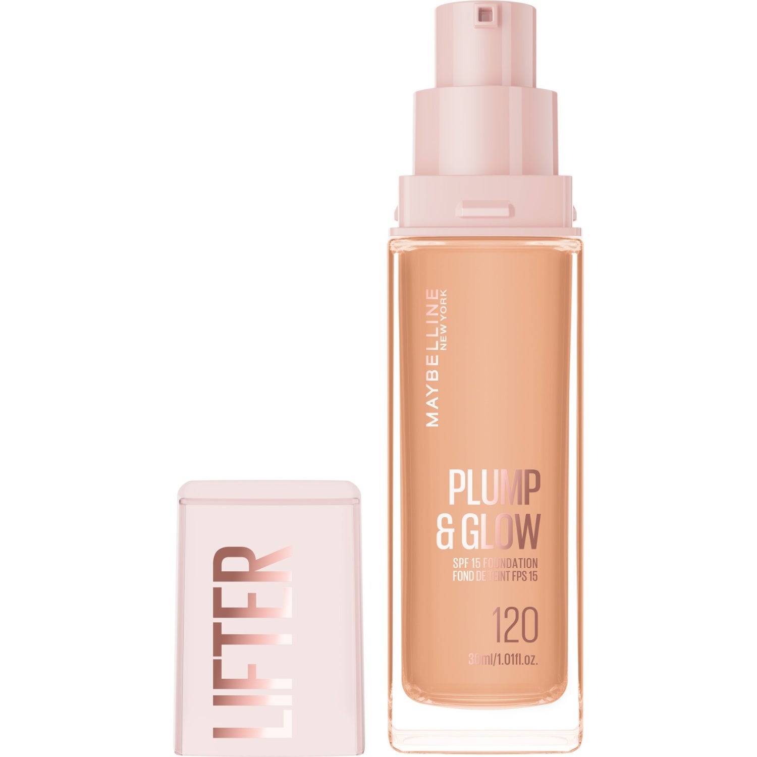 Maybelline Lifter Plump & Glow Foundation 120 - 30 ml billede