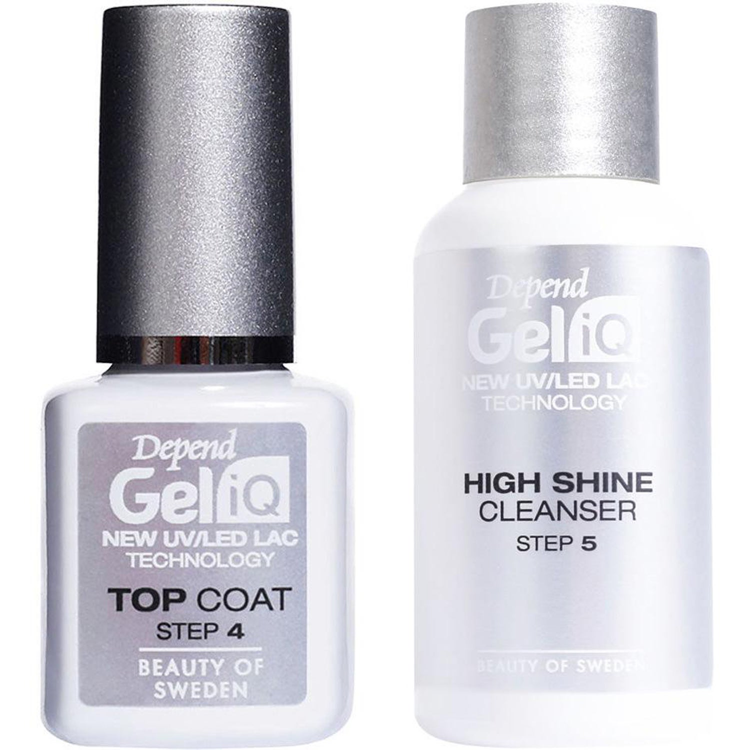 Depend Gel IQ Top Coat & High Shine Cleanser Set