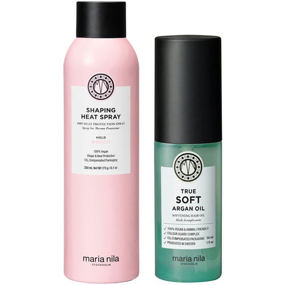 Shaping Heat Spray & True Soft Argan Oil