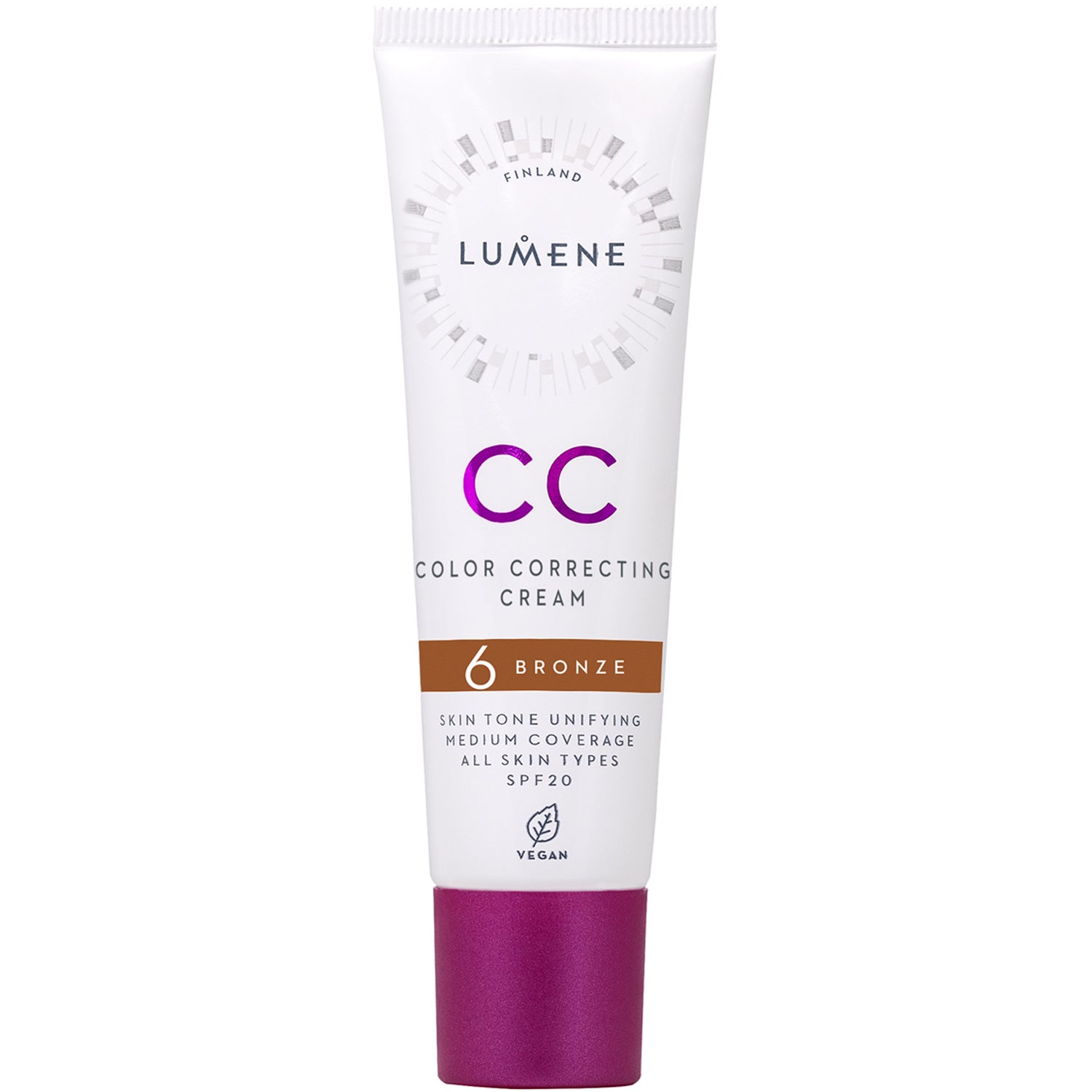 Lumene CC Color Correcting Cream SPF20 6 Bronze - 30 ml billede