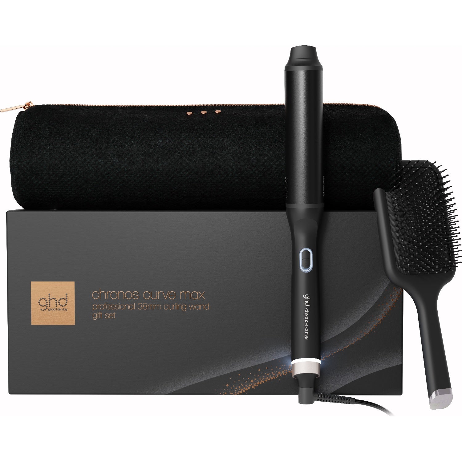 ghd Chronos Curve - Max Wand 38mm Barrel - Festive Gift Set in Black 1 pcs
