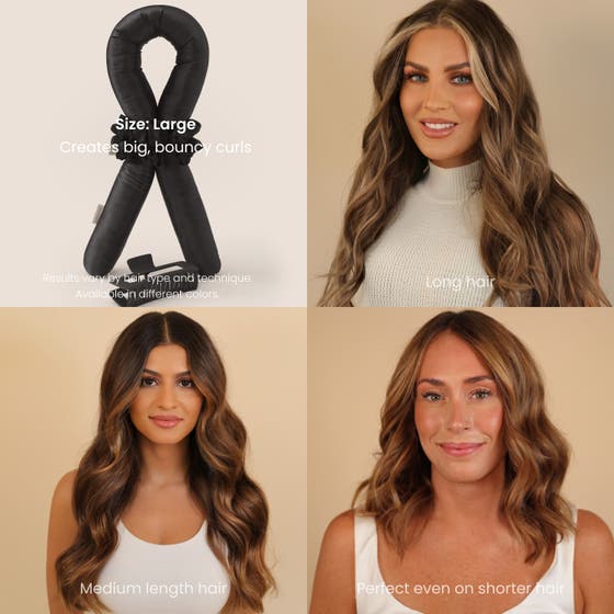 Heatless Curls in Mulberry Silk Large