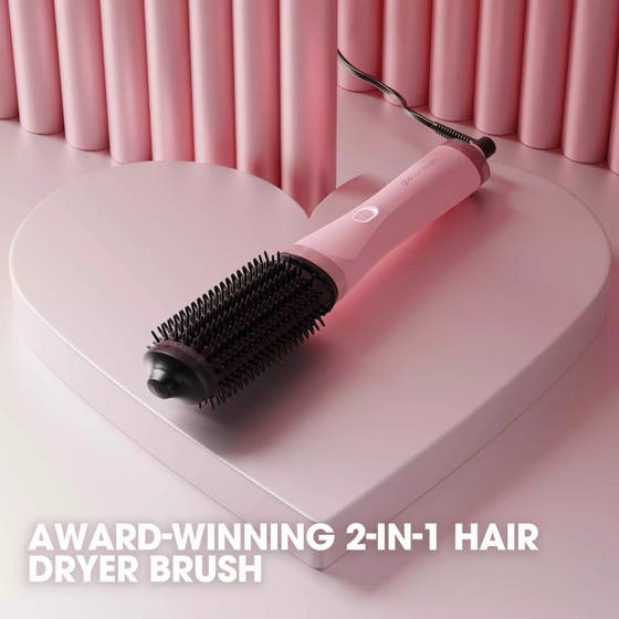 Duet Blowdry Limited Edition Hair Dryer Brush in Dusted Pink