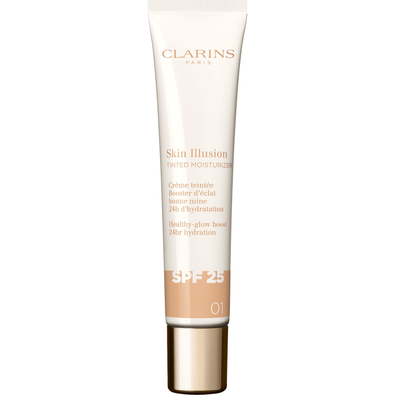 Clarins Skin Illusion Tinted Moisturizer Spf25 01 puder, rouge & highlighter dam – bild 8