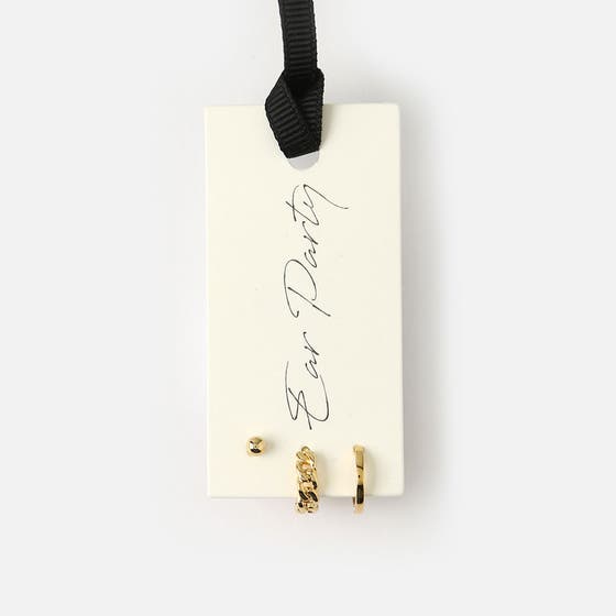 Knot And Plain Hoop Ear Party