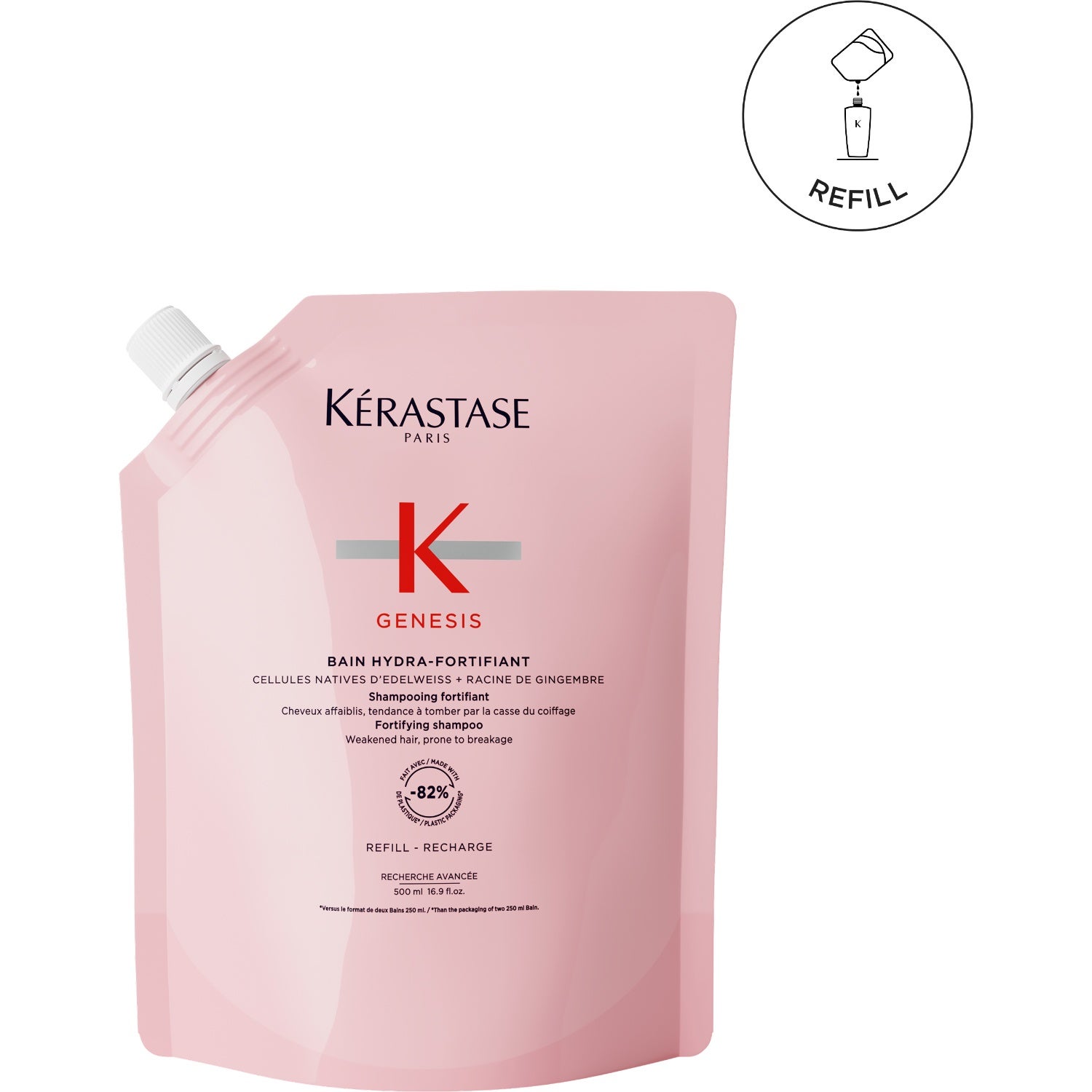 Kérastase Genesis Bain Hydra-Fortifiant Shampoo Refill – 500 ml