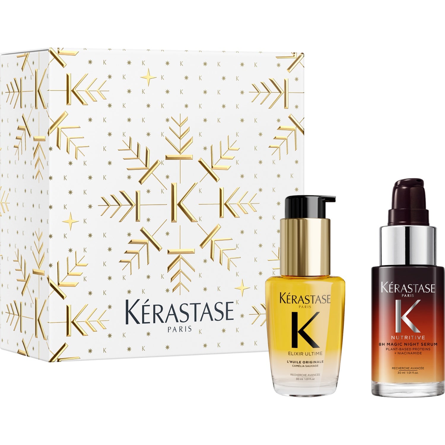 KÉRASTA Elixir L'huile Originale + 8H Magic Serum Holiday Set 2026 (Mini) kroppsvård dam – bild 7
