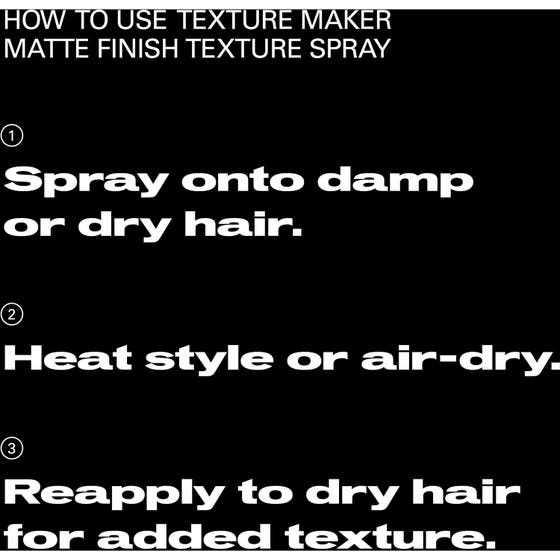 Texture Maker Matte Finish Texture Spray