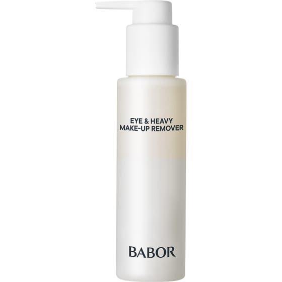 Babor Eye &amp; Heavy Make-up Remover 100ml skånsom rens i hvit frostet flaske med hvit pumpe