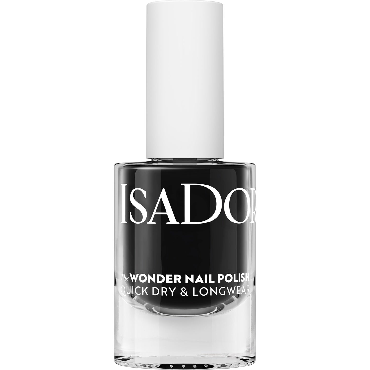 IsaDora The Wonder Nail Polish Quick dry & Longwear Black Lacquer - 5 ml