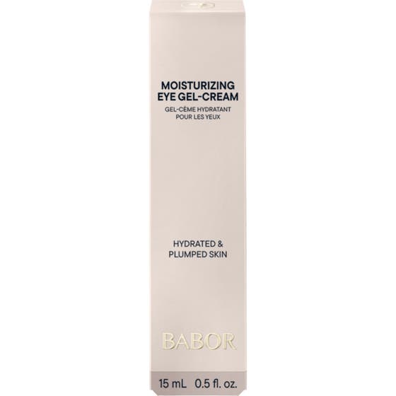 Babor Skinovage Moisturizing Eye Gel Cream 15 ml kosteuttava silmänympärysvoide valkoisessa pakkauksessa