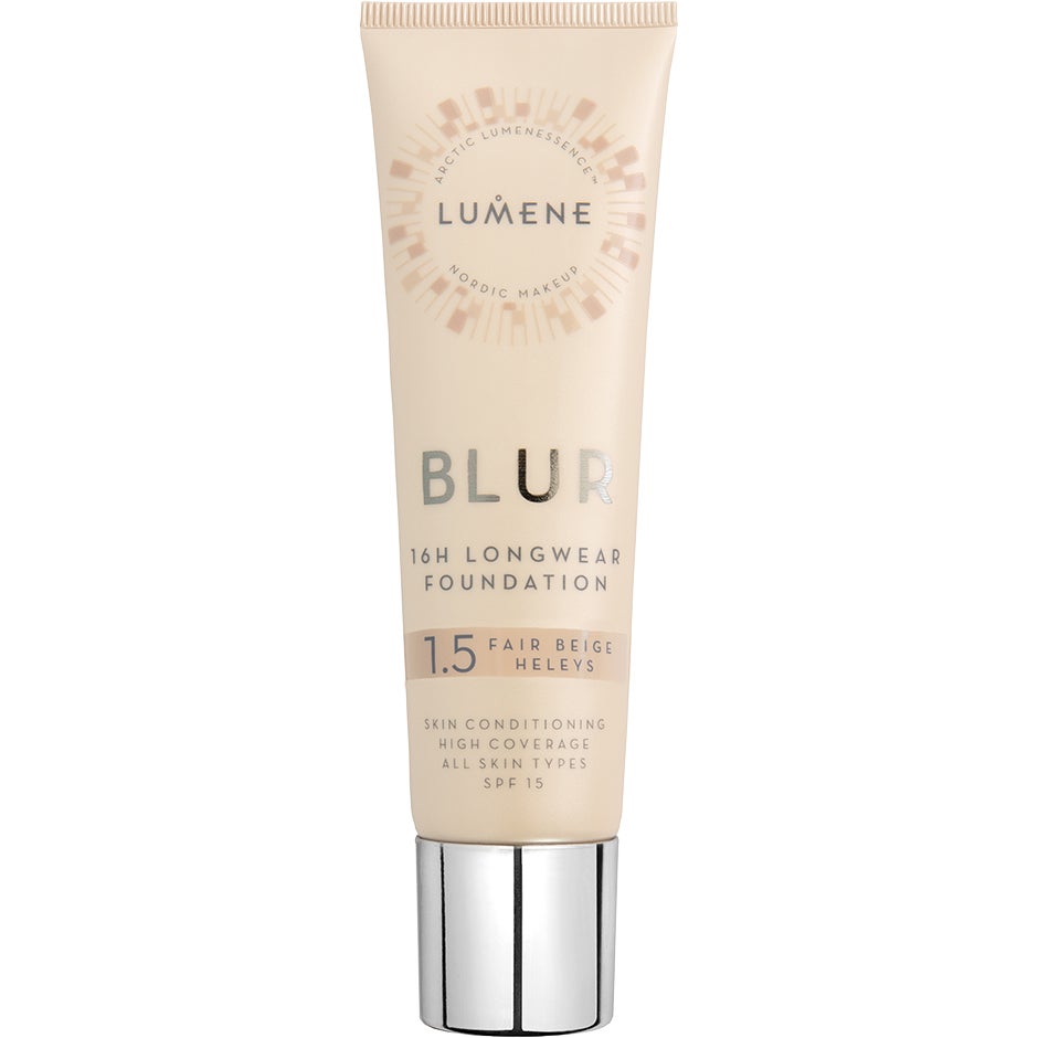 Lumene Blur 16H Longwear Spf15 Foundation 1.5 Fair Beige foundation & concealer dam – bild 7