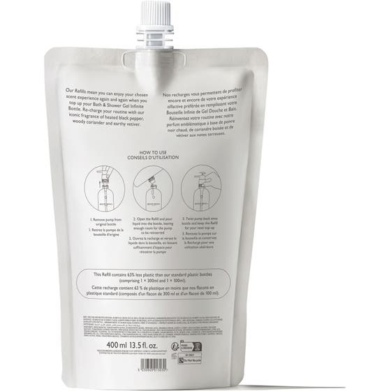 Re-charge Black Pepper Bath & Shower Gel Refill