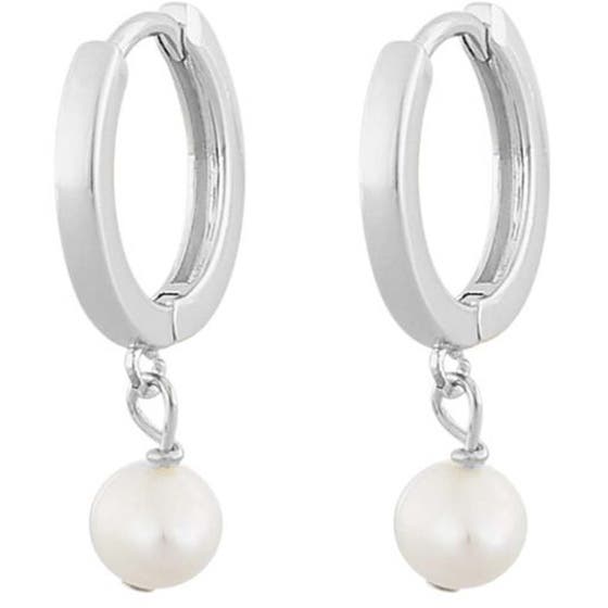 Sunday small ring ear silver/white