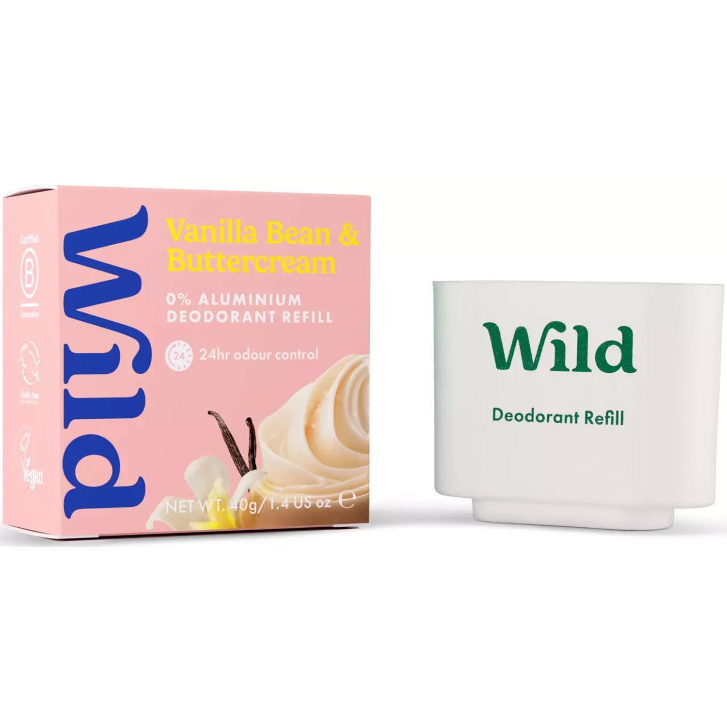 Wild Deo Stick Refill Vanilla Bean Buttercream - 40 g billede