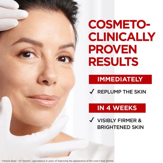 L'Oréal Paris Revitalift Laser 80 ml hudplejesæt viser klinisk dokumenterede resultater for en fastere hud