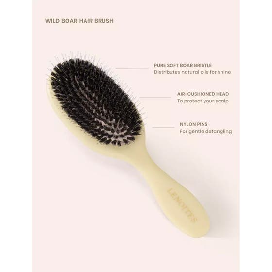 Wild Boar Hair Brush With Cleaning Tool Limited Edition