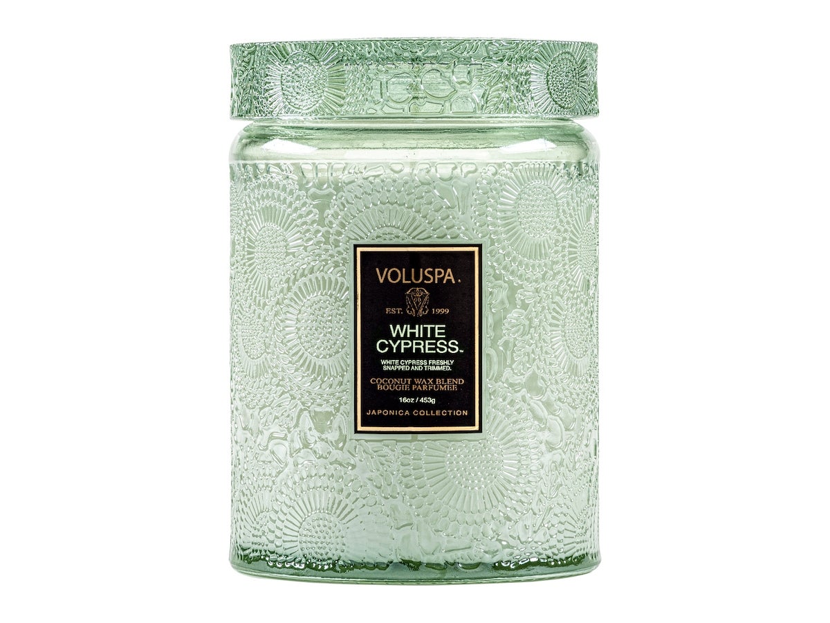 Voluspa White Cypress Large Glass 453 g
