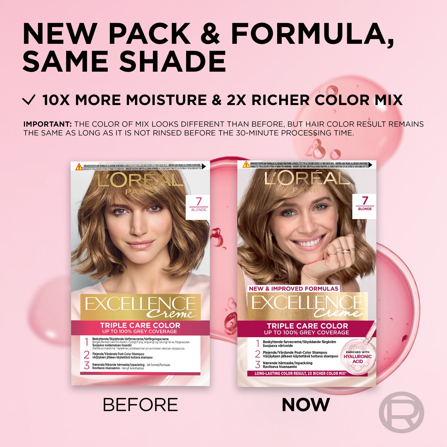 L'Oréal Paris Excellence Crème 7 Blond | Nordicfeel, image size:1500x1500