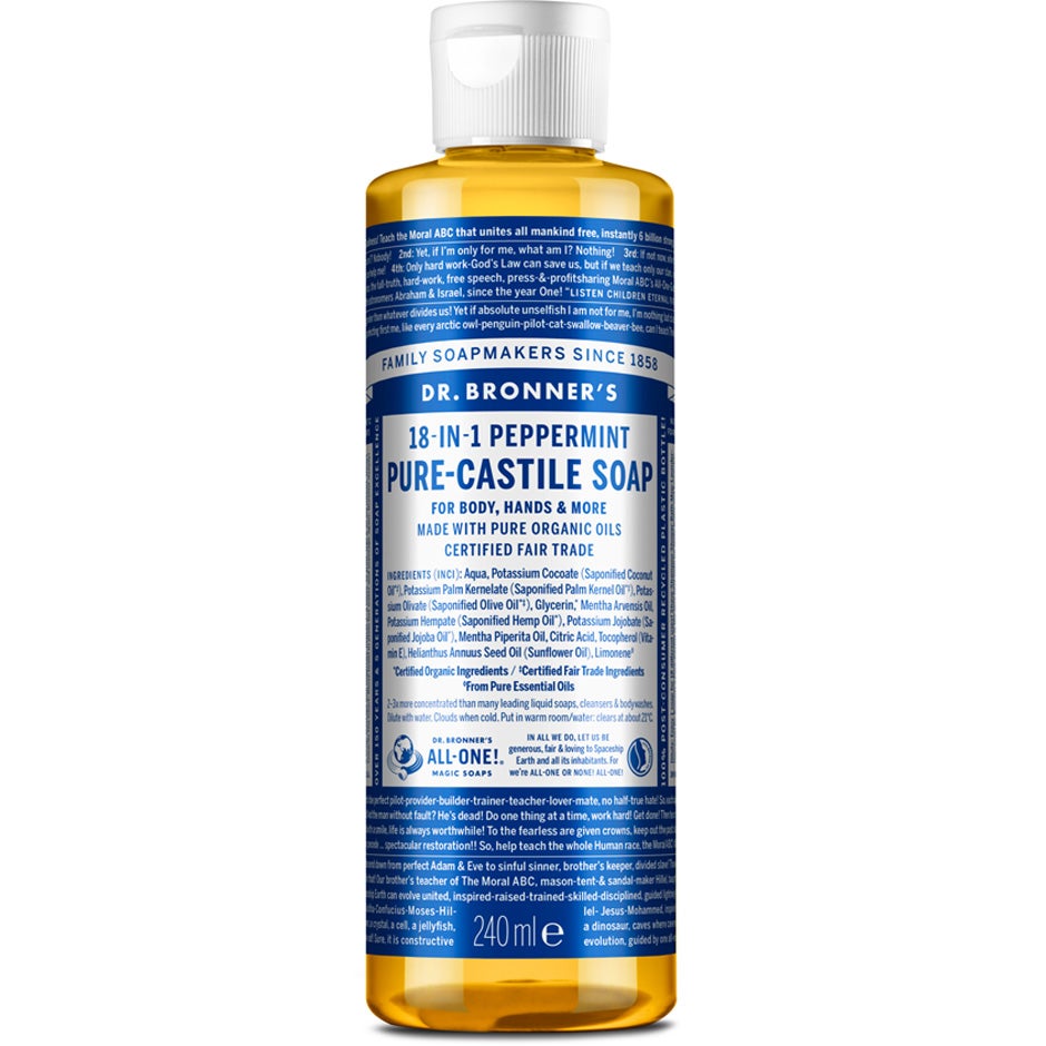 Dr. Bronner's Pure Castile Liquid Soap Peppermint 240 ml