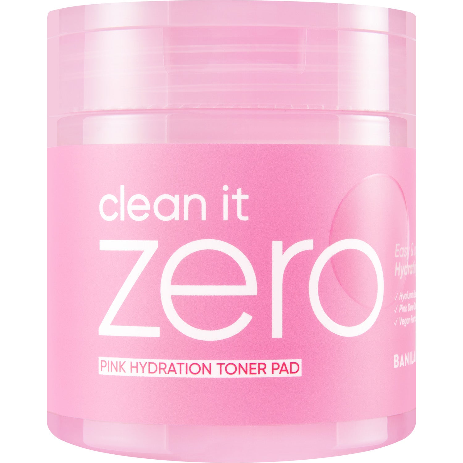 Banila Co Clean It Zero Pink Hydration Toner Pad 70 pcs rengöring & peeling dam