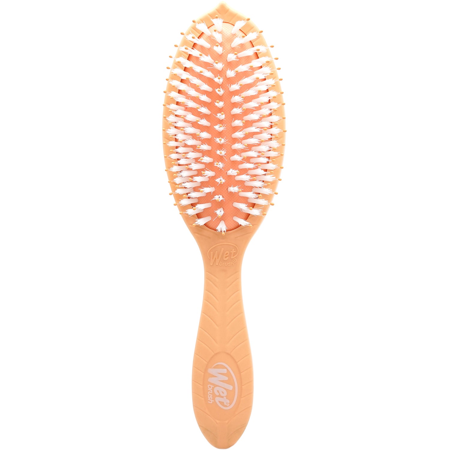 Produktfoto för WET BRUSH WETBRUSH GO GREEN™ TREATMENT & SHINE hårborste med vildsvinsborst och naturliga oljor, orange