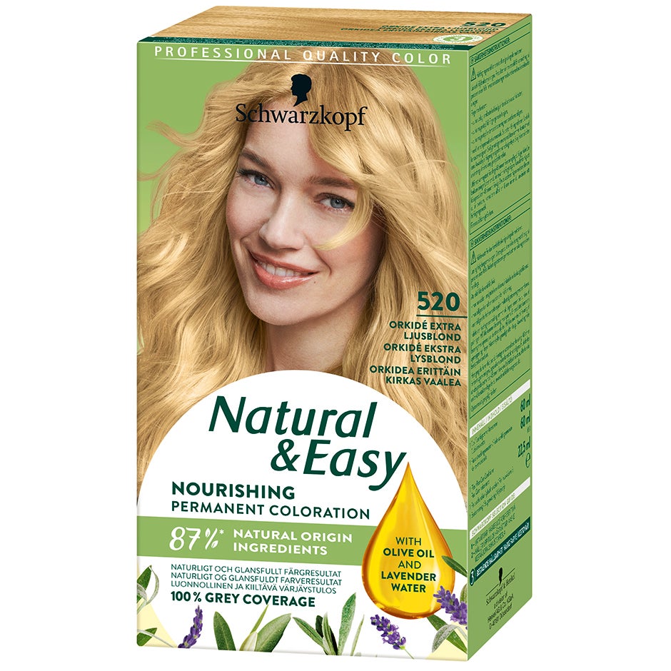 Schwarzkopf Natural & Easy 520 Orkidé Extra Ljusblond