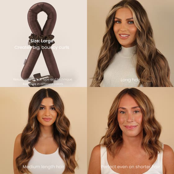 Heatless Curls in Mulberry Silk Large