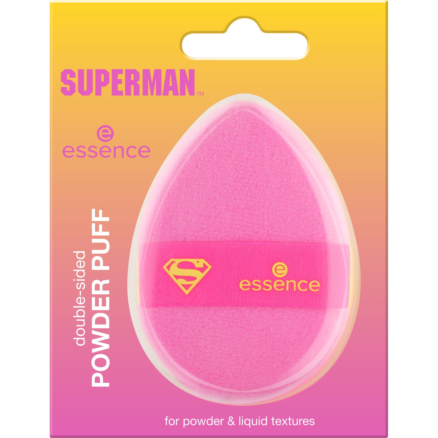 essence Superman double-sided powder puff 1 pcs