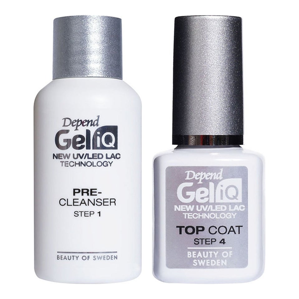 Gel IQ Pre-Cleanser & Top Coat Set