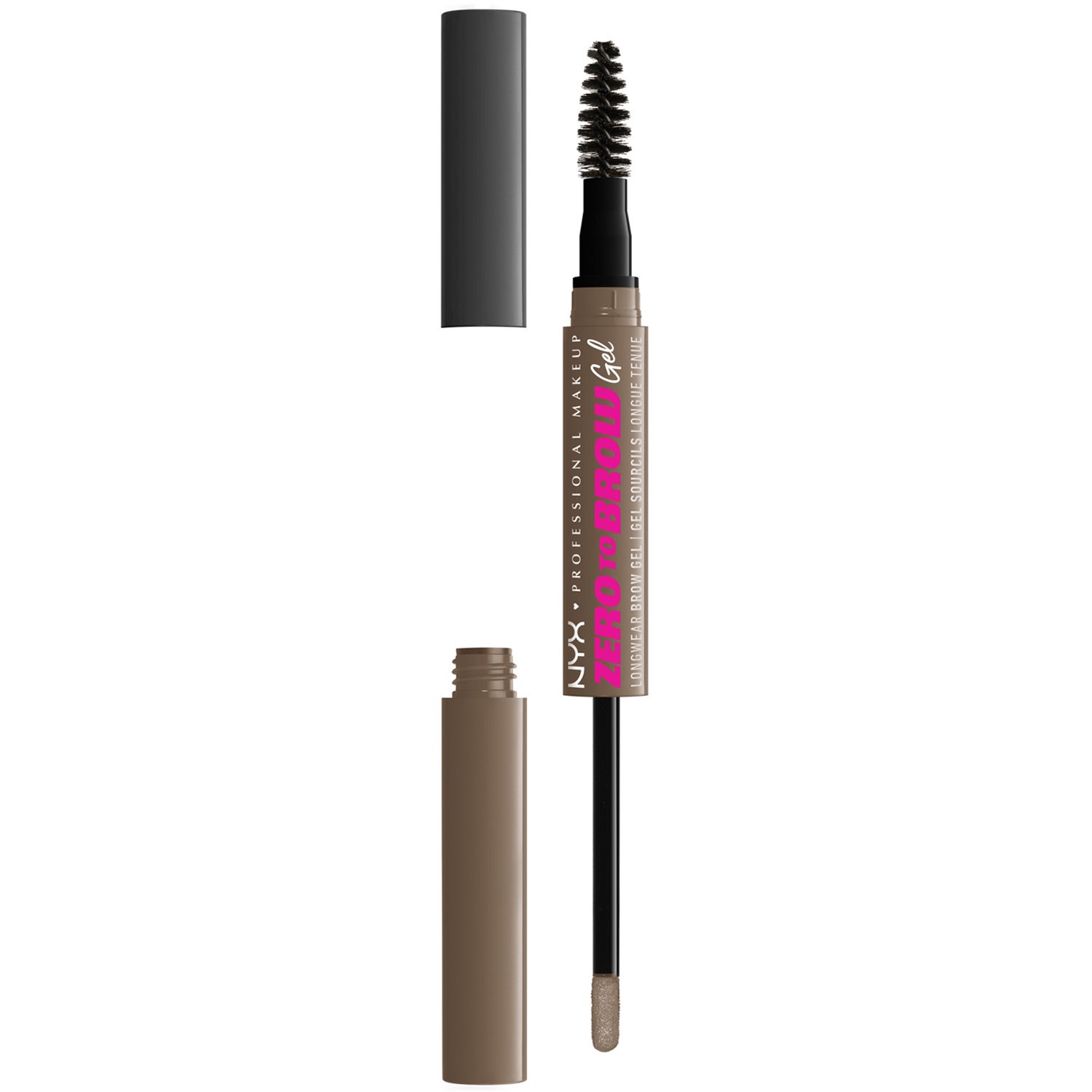 Produktfoto för NYX Professional Makeup Zero To Brow Longwear Brow Gel Ash Brown 05