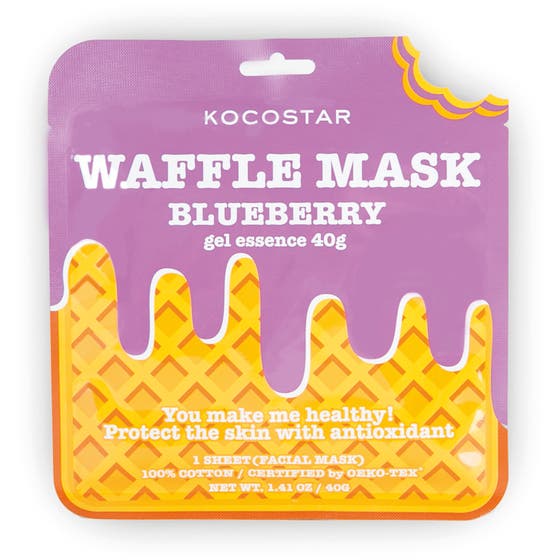 Waffle Mask Blueberry