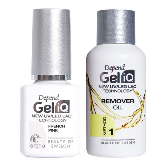 Gel IQ French Pink & Remover Oil Set