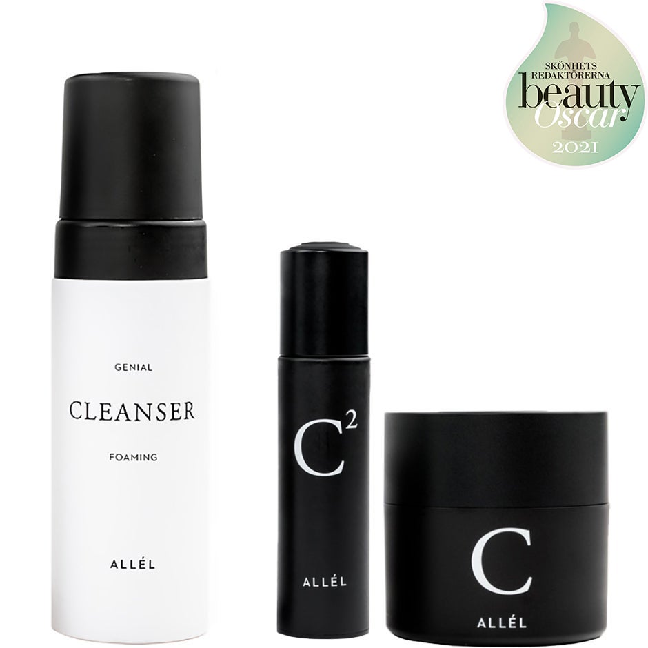 Allél C-serie Simple Routine Cleanser, Serum & Face